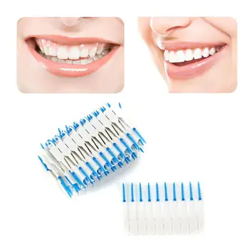 

120 Pcs Teeth Cleaning Oral Care Tooth Floss Oral Hygiene Floss Soft Interdental Dual Toothpick High Quality Hot Sale