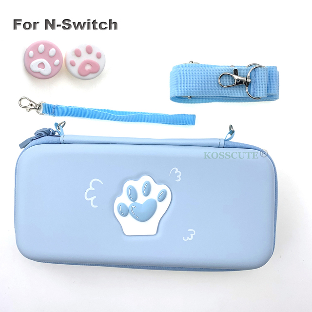Paw Bag for Nintendos NS Lite Console Joycons Protect Game Bag For NS Switch Storage Bag Lanyad String Game Card Case