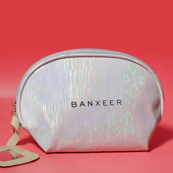 

Fashion Makeup Storage Bag Silver Bc-12tzd Cosmetic Bag Non-toxic Waterproof Easy Clean Dry Cosmetic Bag