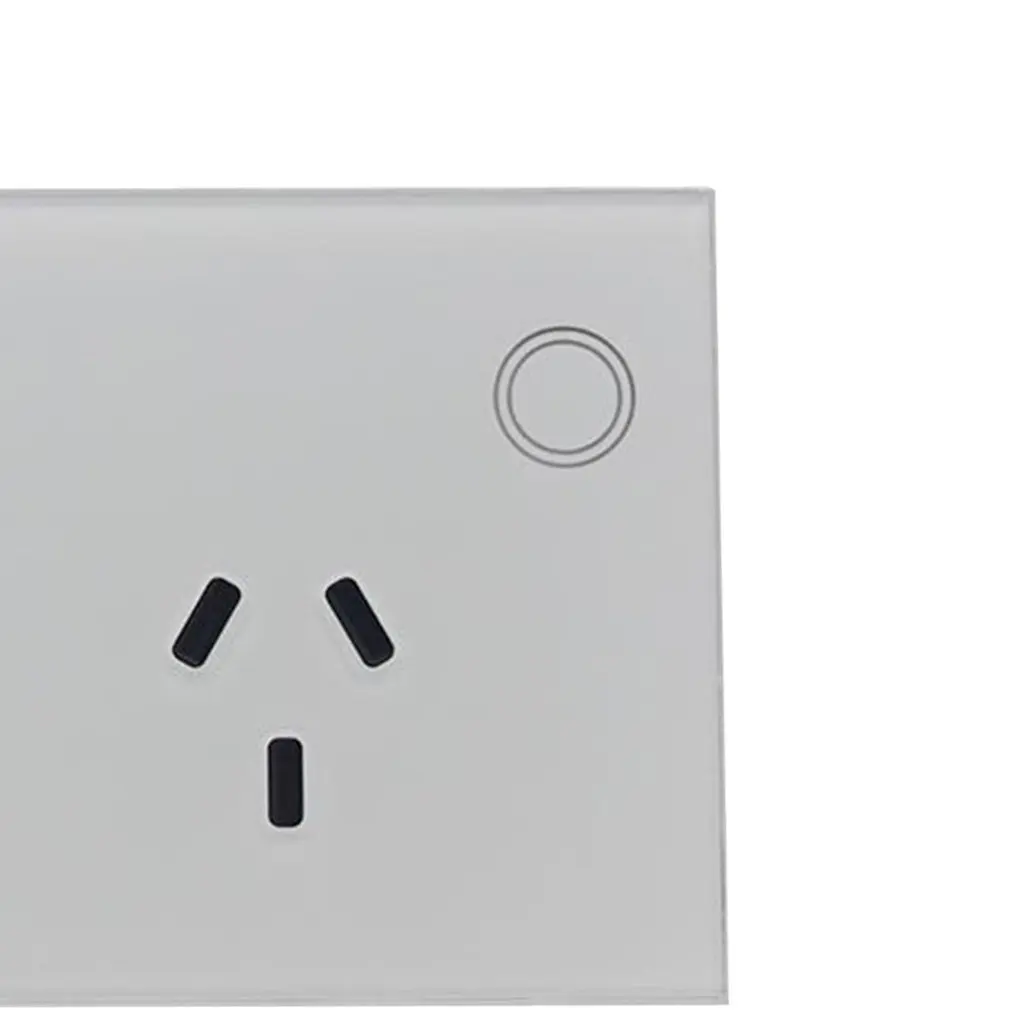 AU Type Touch Double GPO Glass Panel Power Point Wall Outlet Socket Switch 10AMP 
