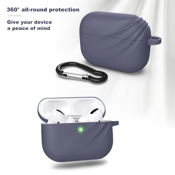 

Case For Airpods Pro Silicone Funda Protective Cover Twill Wireless Bluetooth Earphone Case For Airpods 3 Case For Airpods Pro