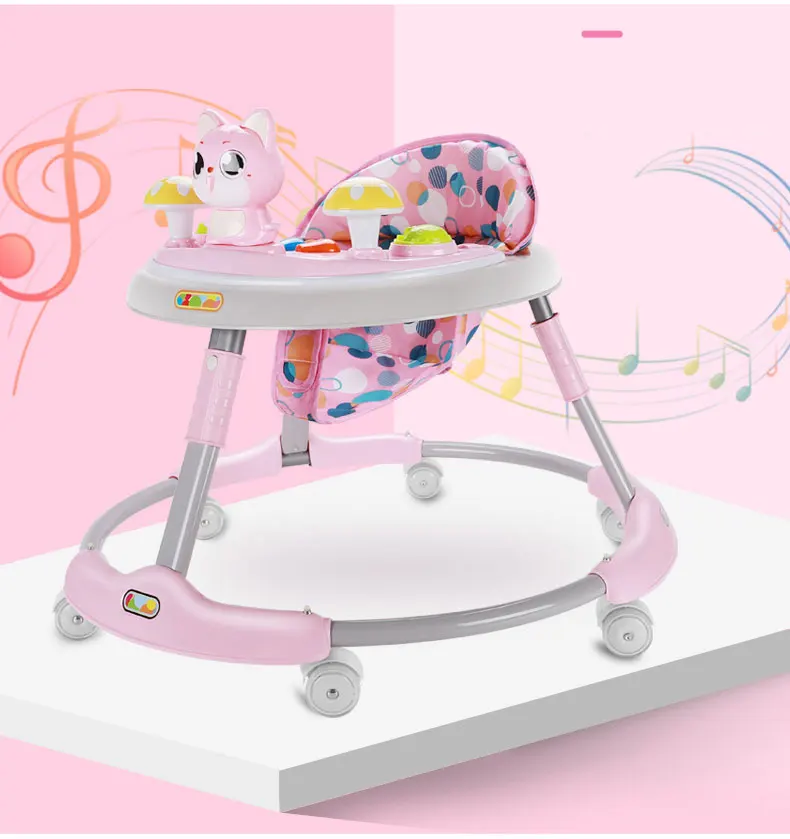 IMBABY Baby Walker Multifunctional Walker Child Learning With Wheels Musical Balance Walker Suitable For Young Children