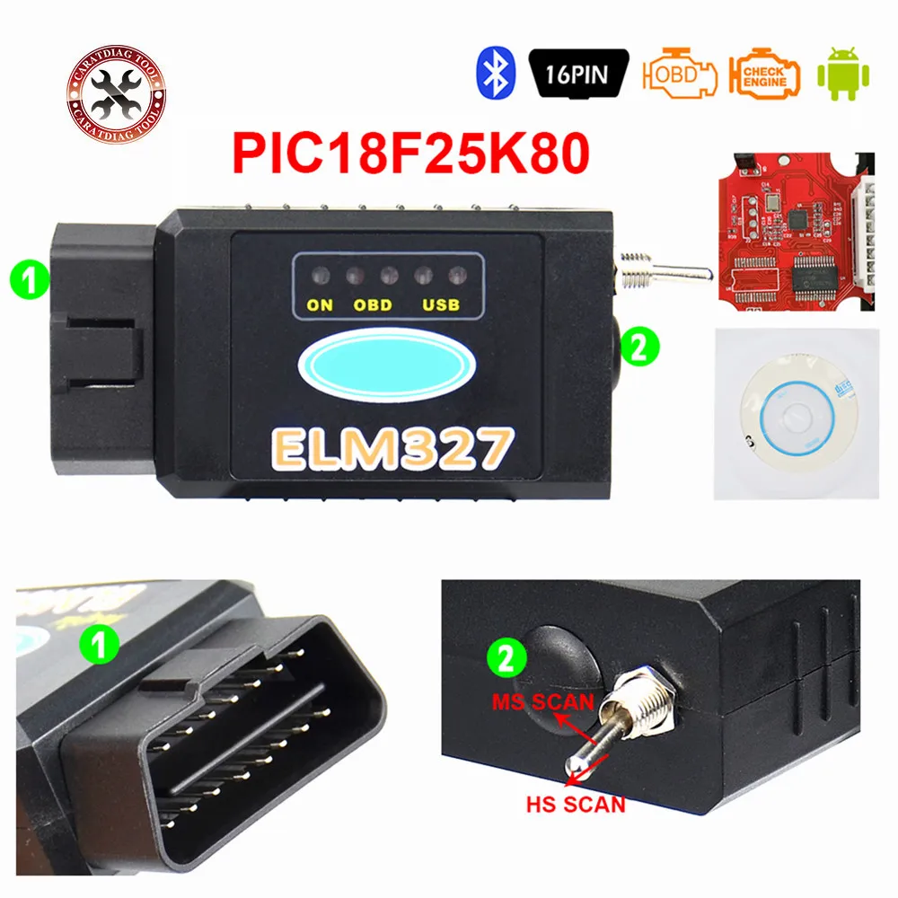 Tanie 2021 nowa wersja ELM327 USB FTDI z przełącznikiem skaner kodów