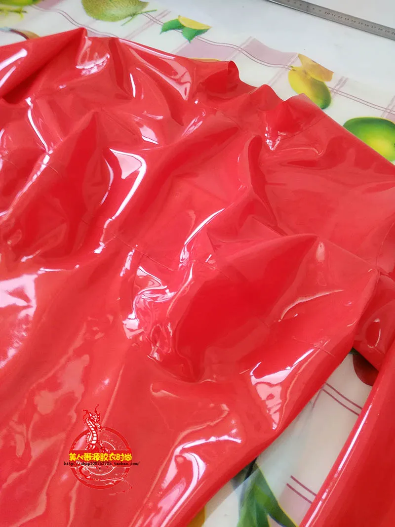 Handmade-Red-Latex-Catsuit-Men-3D-Cups-Rubber-Bodysuit-Customized-with-Back-Crotch-Zip- 2