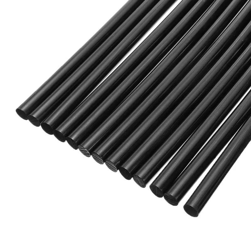 20pcs Handmade 7x190mm Black Resin Glue Sticks Car Paintless Dent Repair Tools Accessoires For Plastic Glass Ceramics Wood