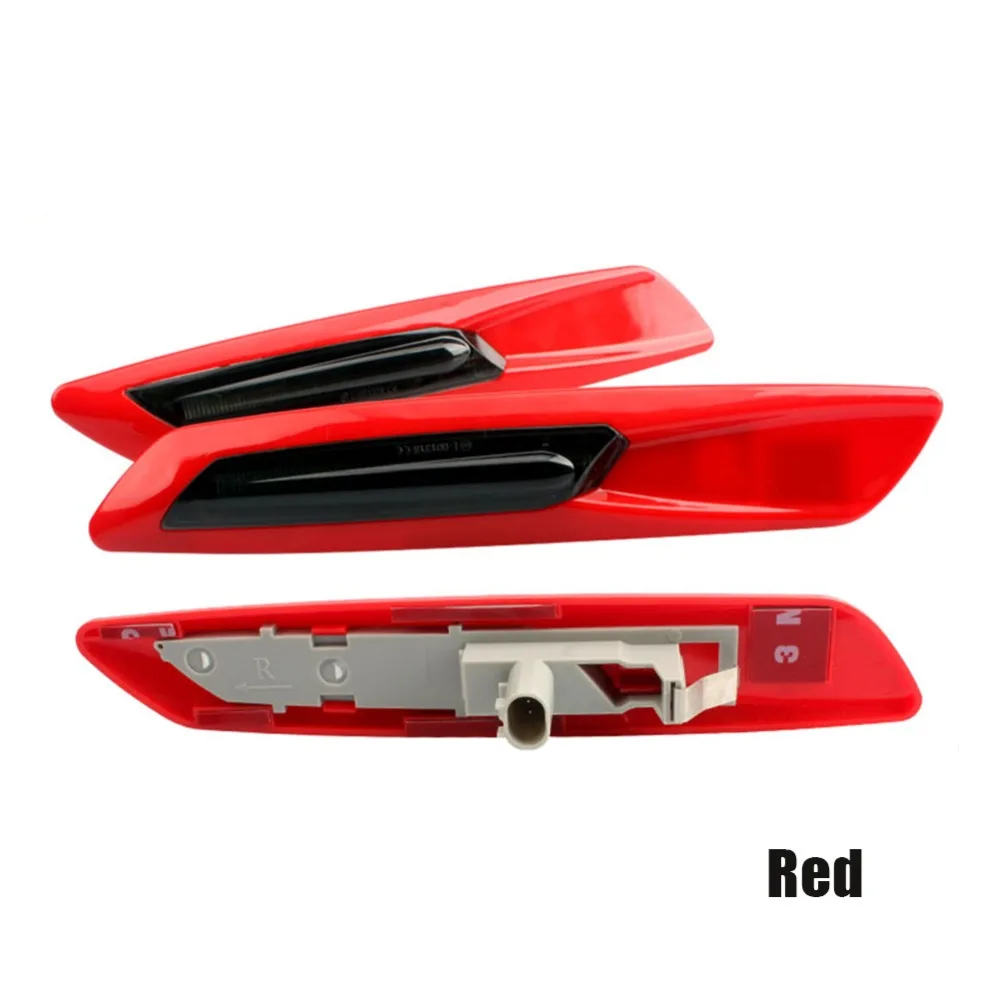 2Pcs/Set LED Colourful Fender Side Marker Lights Turn Signal Lamp For BMW 5 Series E39 E60 E61 F10 F12