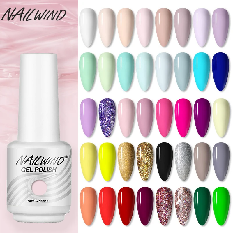 NAILWIND лак для ногтей УФ-гель Полупостоянный базовый верхний слой нужен