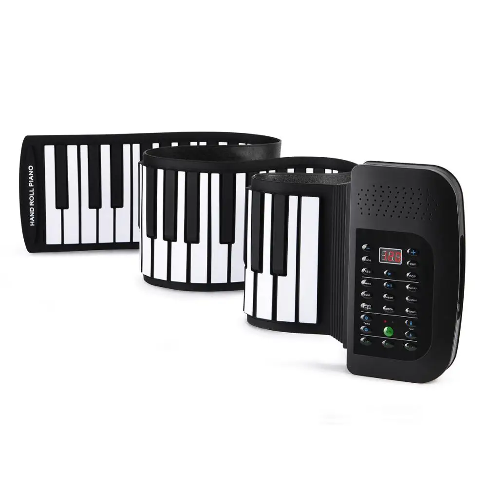 Donner 88 Keys Roll Up Piano Flexible Silicone Keyboard Portable