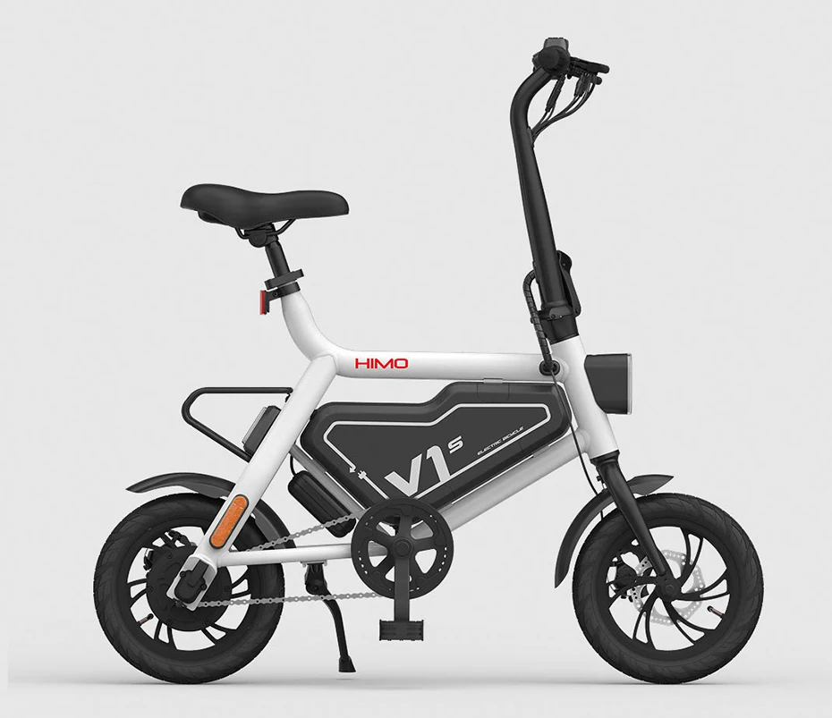 HIMO V1S легкий складной электровелосипед литий Батарея Электрический 60 км е-байка 36В 250 Вт мотор мотоцикла или электровелосипеда на открытом воздухе для е-байка - Цвет: white
