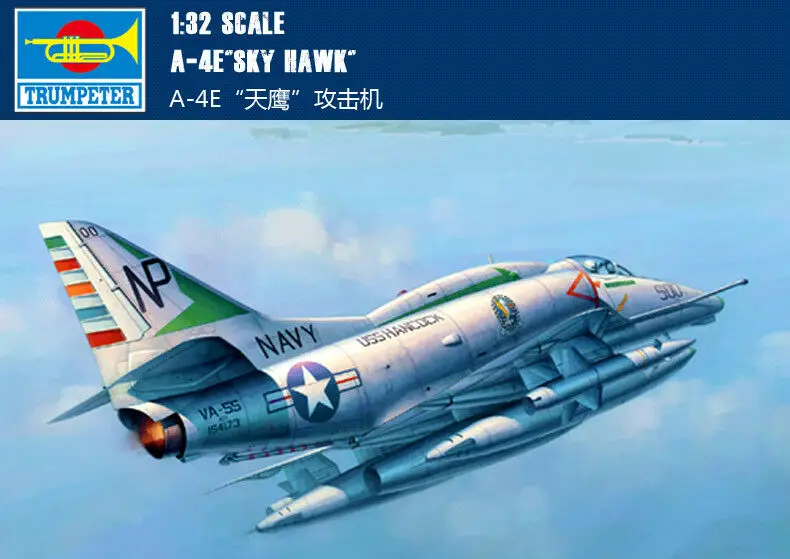 Trombettista 02266 Modello Statico A-4E Skyhawk Attacco Aereo Da Caccia Aereo 1/32 Th06893-Smt2