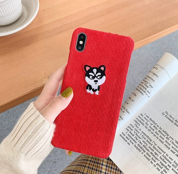 GlamPhoneCase вельвет мультфильм чехол для iPhone X XS Max XR Мягкий силиконовый чехол для iPhone 7 8 6 6s Plus чехол