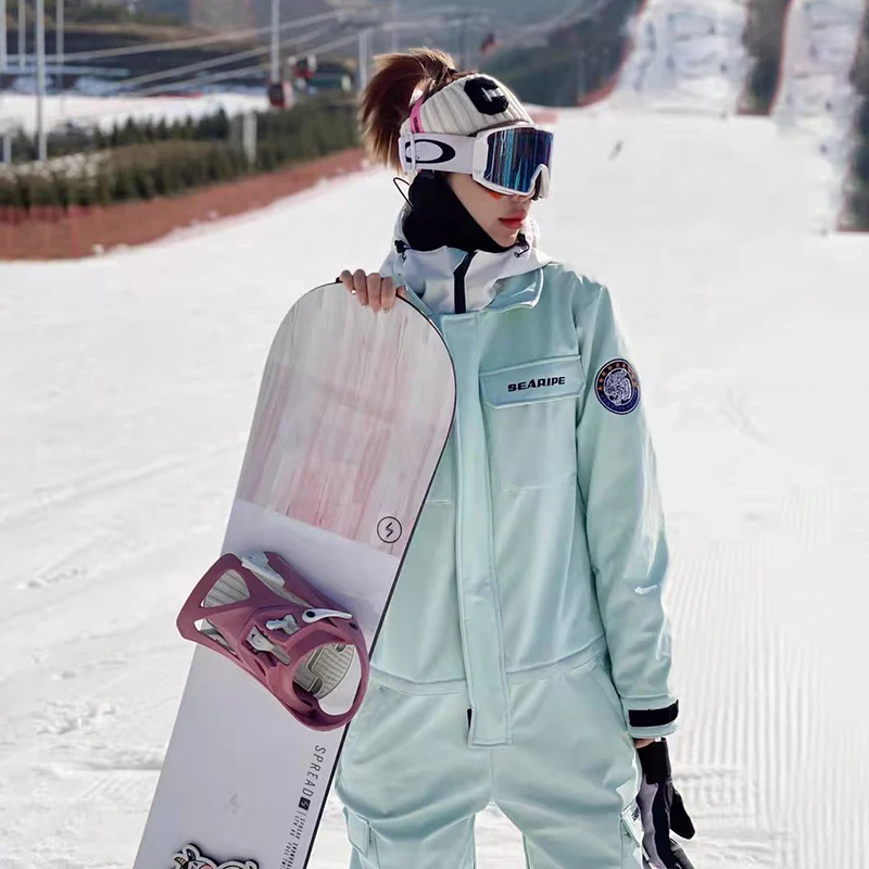 2022 ultima tuta da sci attrezzatura tuta intera per uomo e donna coppie  meno 35 gradi tute da sci antivento e impermeabili|Snowboarding Sets| -  AliExpress