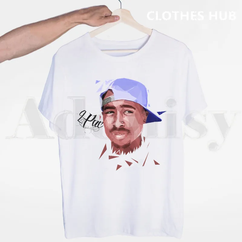 

2Pac Tupac Amaru Shakur Makaveli Rapper Swag Tshirts Men Fashion Summer T-shirts Tshirt Top Tees Streetwear Harajuku Funny