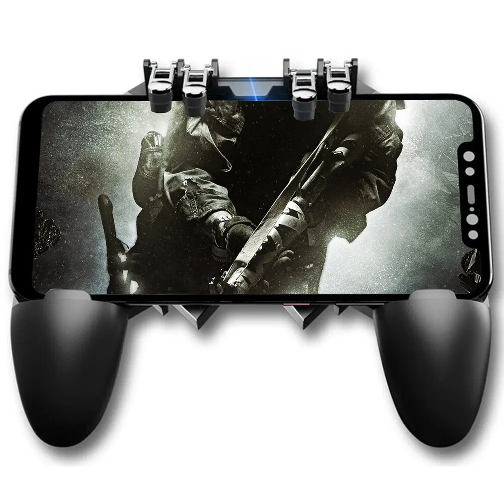  AK66 Mobile PUBG Game Controller Six Finger All-in-One PUBG Free Fire Key Button Joystick Gamepad L