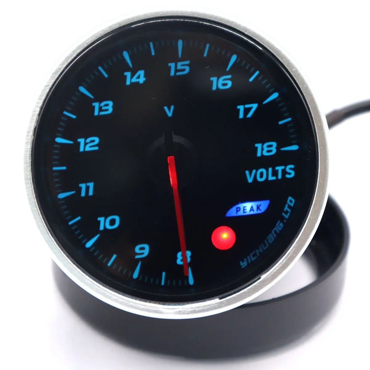 

New Style 12V Car Race Car Modified Instrument 64 Color Backlight Adjustable Measurement Range 8 ~ 18V Voltmeter