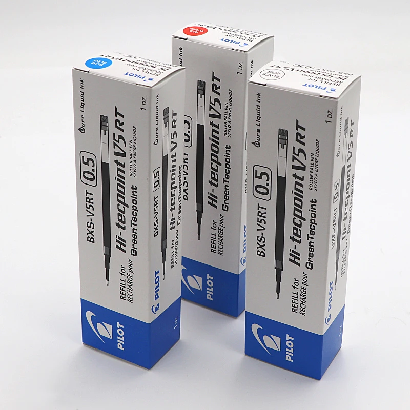LifeMaster Pilot Refill для Hi-Tecpoint V5RT гелевые заправки черный синий красный 0,5 мм принадлежности для письма BXS-V5RT