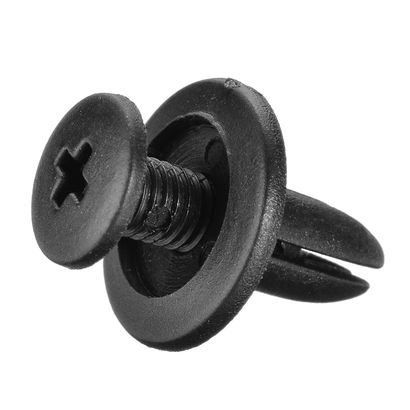 50pcs Car Bumper Fastener Plastic Rivets Trim Clip Fastener 6mm Auto Door Trim Panel Bumpers Grills Side Clips