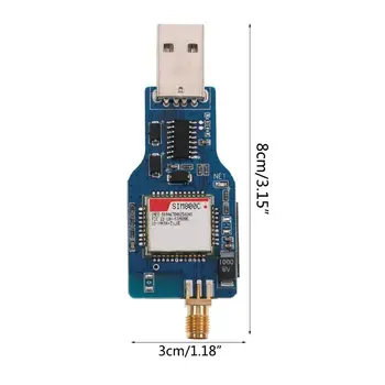 

USB to GSM Module Quad-band GSM/GPRS SIM800C Module with Bluetooth Antenna