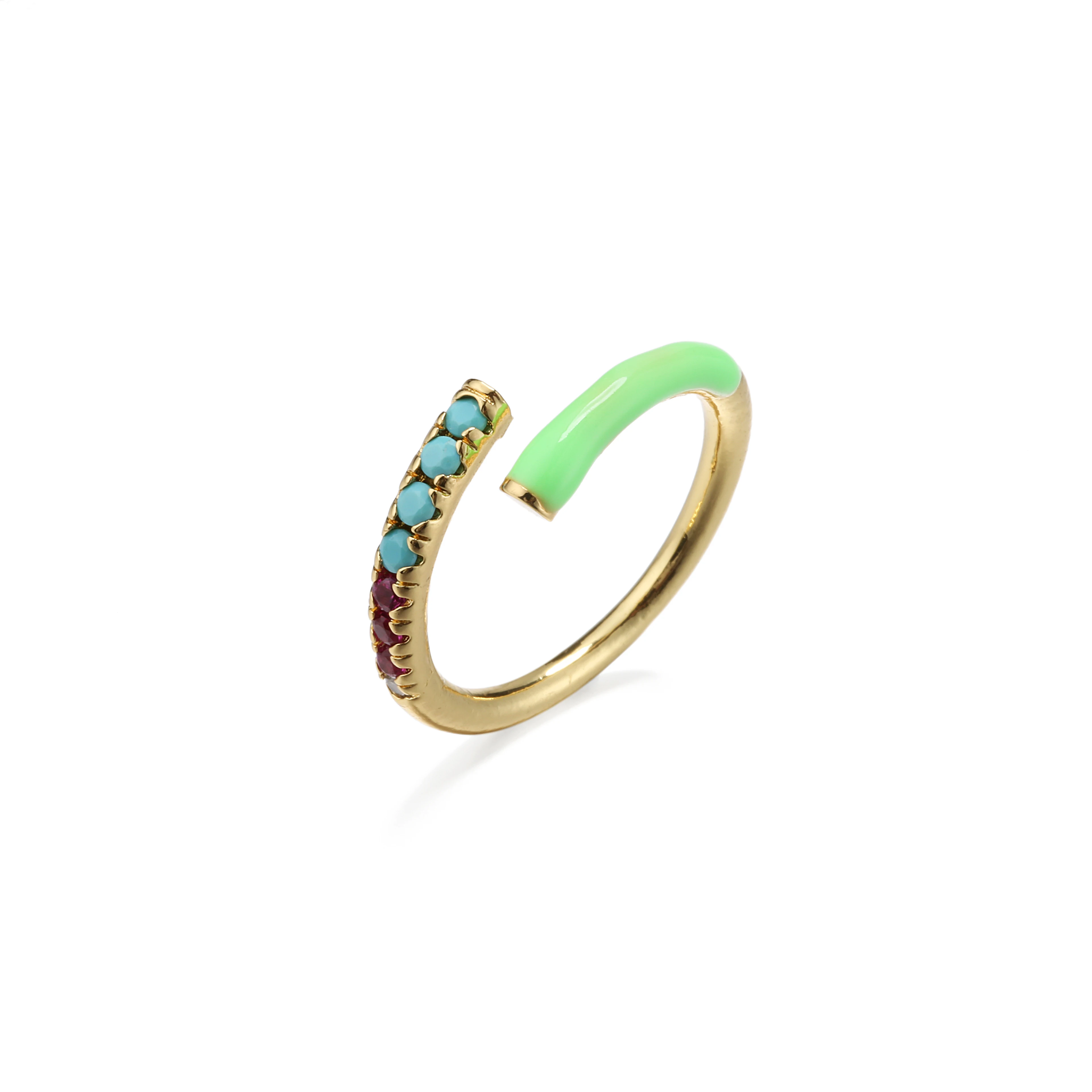 Bague en Néon Colorée pour Femmes - Anneau ouvert Ajusté 💎