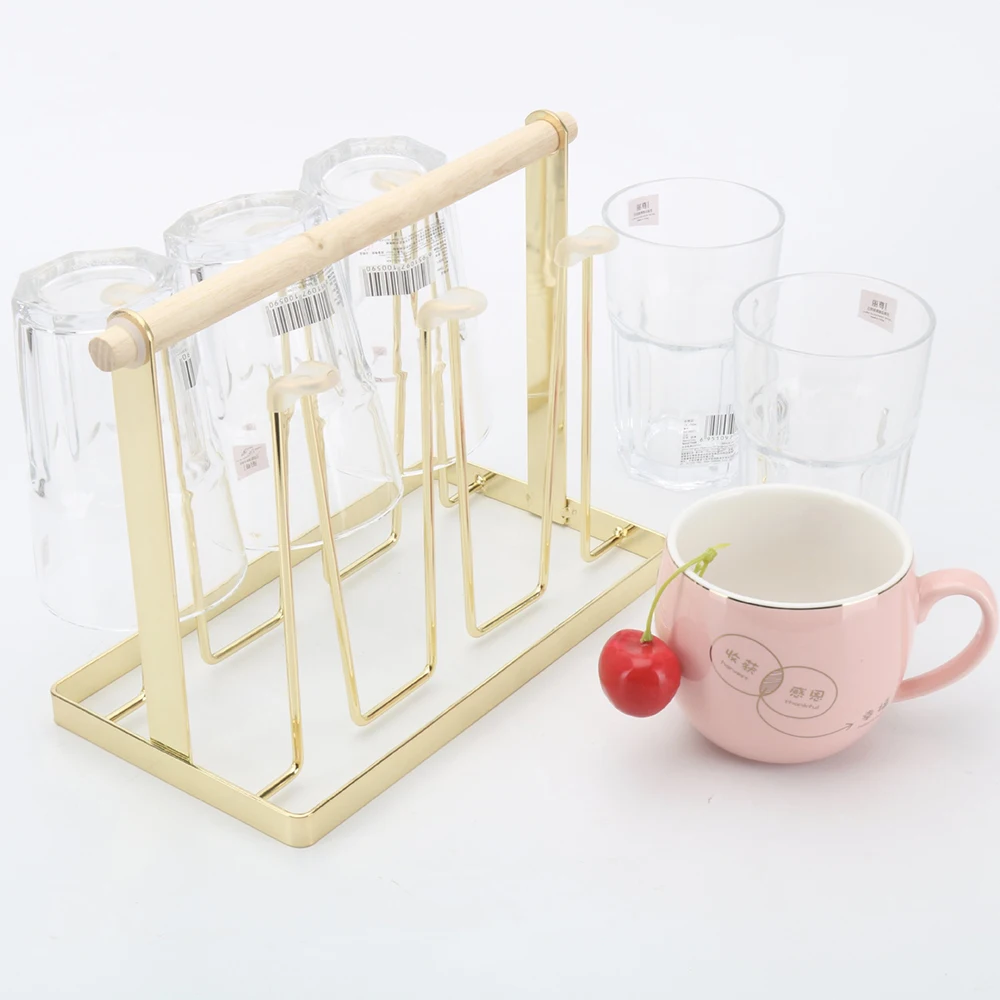 Household Life Supplies Wrought Iron Japanese Cup Holder Cup Holder Upside Down Drain Cup Shelf Cup Storage Rack