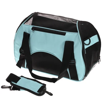 

Portable Pet Dog Cat Carrier Folding Dog Cat Carrier Travelling Bag with 2 Openings/Shoulder Strap Handbag for Small Cats Dogs