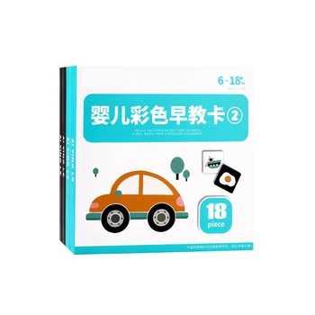 

Children baby Color Cards For Preschool Early Education Baby Visual Training Cardboard Animal Cartoon Print Flashcards