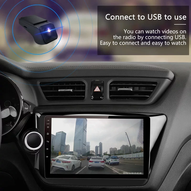 Car DVR Dash Cam Full HD 1080P Cyclic Recording ADAS LDWS Auto Recorder Hidden Type For Android Multimedia Player DVD Navigation
