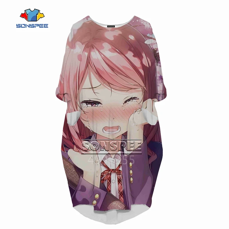 SONSPEE 3D печатных Harajuku парень аниме Для женщин модные Повседневное в стиле «хип-хоп» качественная одежда Длинные рукава леди Женская одежда девочек L07
