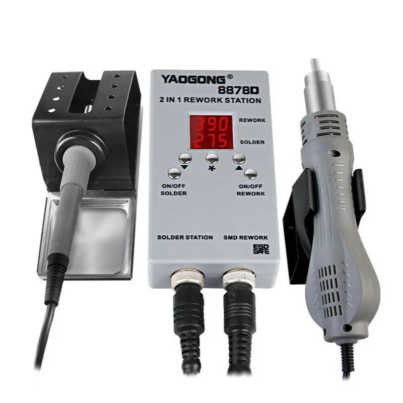 

Digital display temperature control automatic sleep Yaogong 8878D Mobile Phone Repair Tool Hot Air Gun Desoldering Station