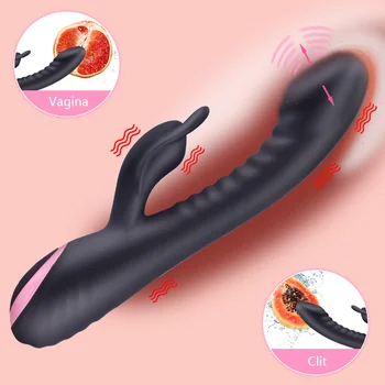 SHAKI G-Spot Dildo Rabbit vibrators Hitting Vibrating  Vagina Massager Female Masturbator Clitoris Stimulator Sex Toys For Women 2