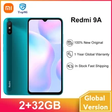 Global Version Xiaomi Redmi 9A Smartphone 2GB RAM 32GB ROM MediaTek Helio G25 Octa Core 5000mAh 6.53"Screen 13MP Camera
