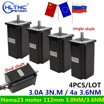 

New arrival Nema23 stepper motor 57x112mm 3A 3Nm / 4.0A 3.6Nm CNC stepping motor Dual / single shaft 57Oz-in For CNC machi