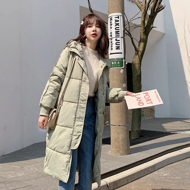 

Down Jacket Cotton-padded Clothes Women's Mid-length 2019 Winter New Style Cotton-padded Clothes Women's Thick Quilted Dongdaemu