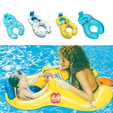 Надувной круг для мамы и ребенка, детские аксессуары, плавательный круг, безопасный бассейн, надувной буй, портативный плавательный круг, колеса