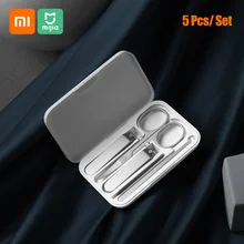 Набор кусачек для ногтей Xiaomi Mijia, триммер из нержавеющей стали для педикюра, ухочистка, профессиональный триммер для ногтей Набор кусачек для ногтей Xiaomi Mijia, триммер из нержавеющей стали для педикюра, ухочистка, профессиональный триммер для ногтей
