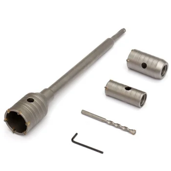 

3x Set 30/40/50mm Shank Concrete Cement Stone Wall Hole Saw Drill Bit Accessory