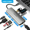 Vención de La Thunderbolt 3 Dock Hub USB tipo C a HDMI USB3.0 RJ45 adaptador para MacBook Samsung Dex S8/S9 huawei P20 Pro adaptador de usb-c ► Foto 1/6