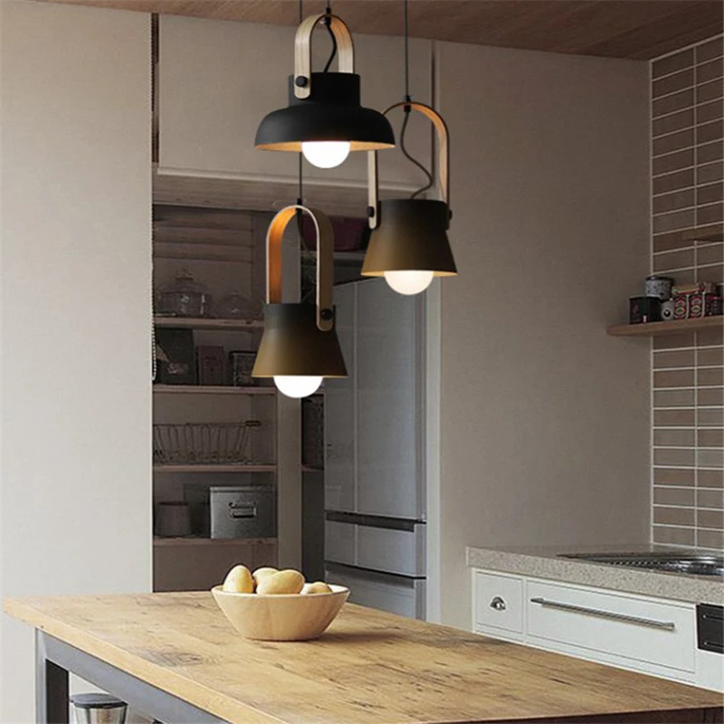 

Nordic LED Pendant Lights Lighting Modern Restaurant Decor Pendant Lamp Creative Macaron Bedroom Bar Cafe Loft Kitchen Fixtures