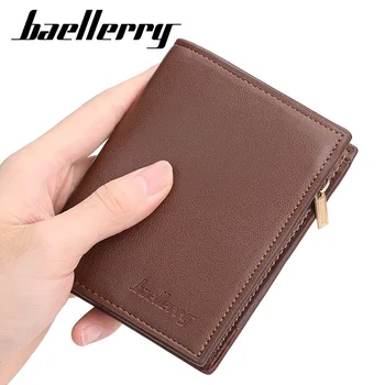 

2019 Baellerry Men Wallets 11 Card Holders Short Desigh High Quality Men Leather Purse Solid Coin Pocket Male Purse