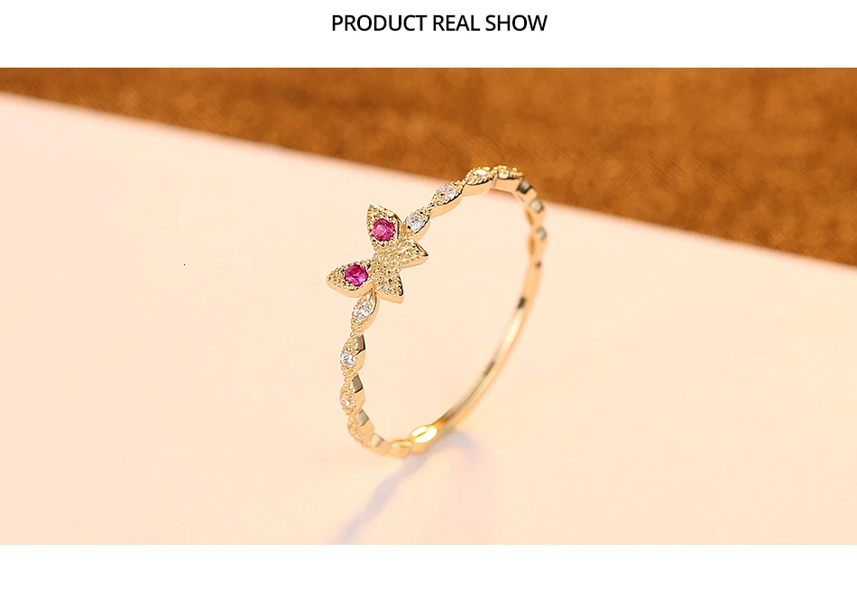 CZCITY, роскошные ювелирные изделия из чистого золота с бабочкой, 14 к, золотые кольца для женщин, для свадьбы, помолвки, хорошее ювелирное изделие, Anel De Ouro Pur, подарки R14141