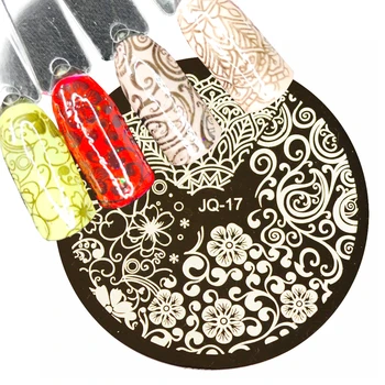 

1pc Lace Flower Leaves Butterfly Stamping Plates Nail Art Templates For Manicure Xmas Nail Designs Plates Polish Tool SASTZ01-30