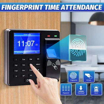 

Employee Checking-in Recorder Access Control System Fingerprint Attendance Machine LCD Password Attendance Machine