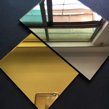 

(60pcs/lot) 100x200x3mm Acrylic Mirror Sheet Plastic PMMA Pier Glass Hotel Decorative Lens Not Easy To Broken