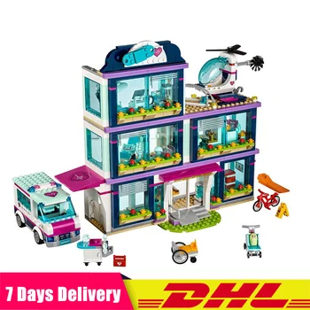 

Compatible ly 41318 01039 Friends Girl Building Blocks 932pcs Bricks toys Heartlake Hospital Bricks Toy Girl Model Sets