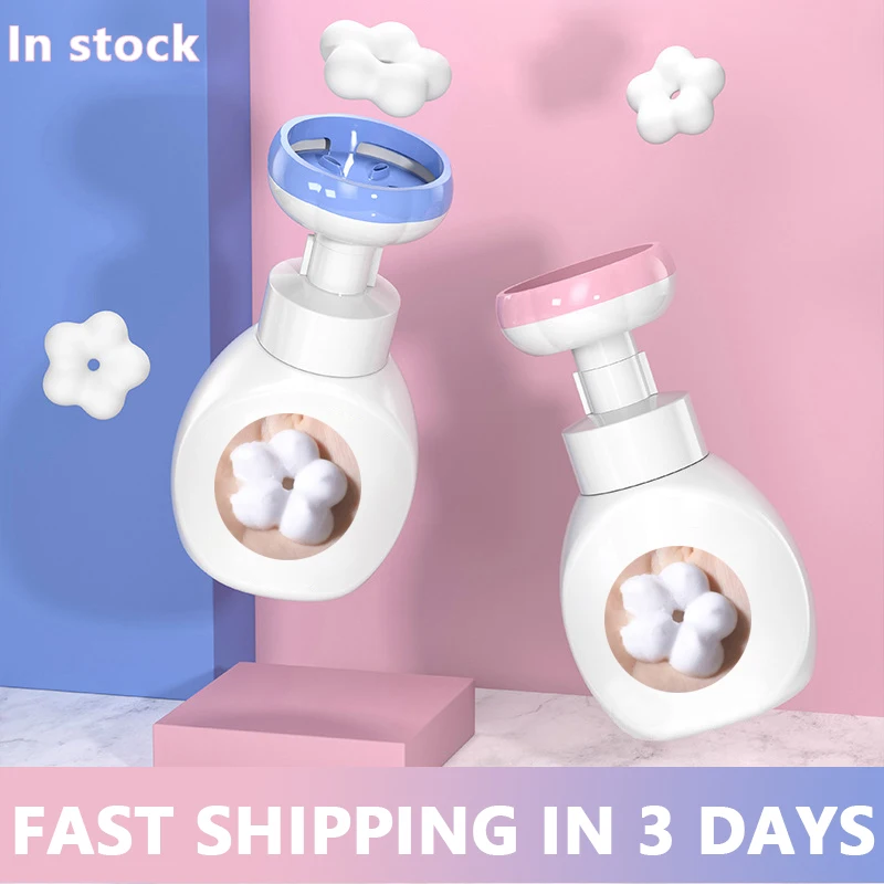 Flor dispensador de sabão líquido selo mão bomba de sabão garrafa de espuma floral bubbler handsoup plástico banheiro viagem armazenamento jar - Productos do TikTok que valem a pena comprar