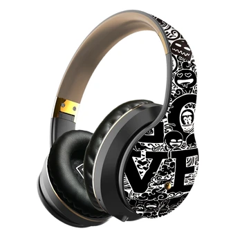 

ABDZ -New Wireless Bluetooth Headset, Bilateral Stereo Subwoofer Bluetooth 5.0 Foldable Graffiti Version Sports Headphones