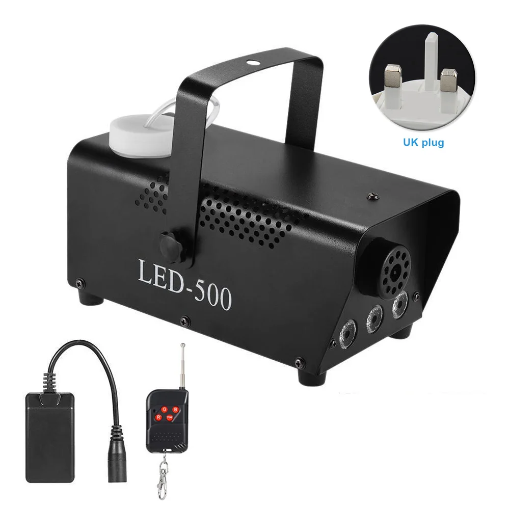 

Remote Control Light Fog Machine RGB Party Wireless Multi-color Smoke Stage Portable