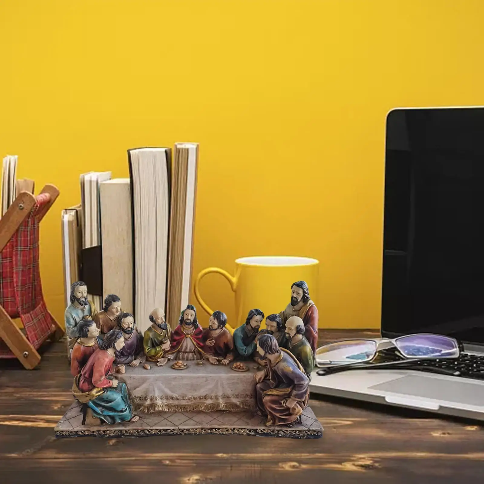Resin The Last Supper Decorative Statue for Office Decoration Religious Gift