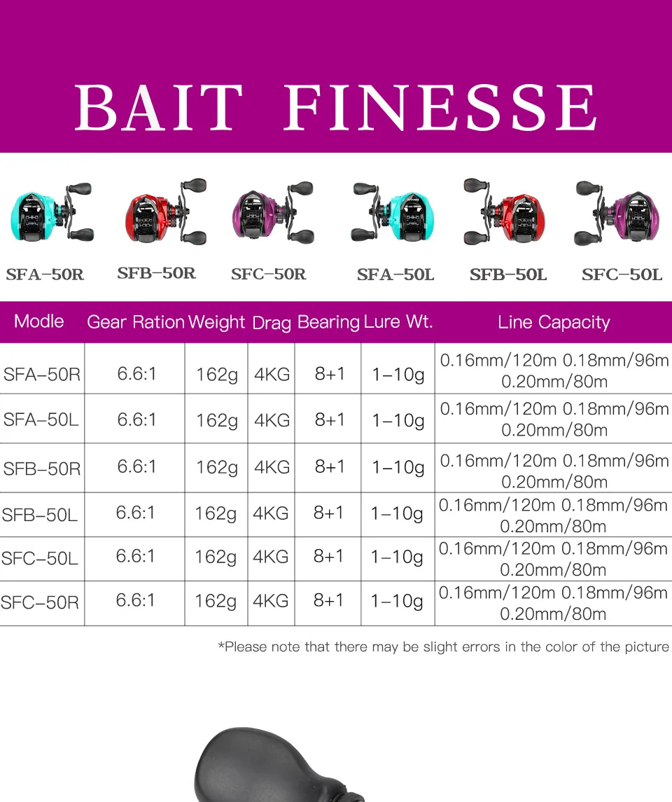 Carretel de Pesca 8 + 1bb Tsurinoya Isca Finesse Baitcasting Ultraleve Espírito Raposa 6.6: 1 Arraste 4kg Carcaça Carretel Truta Reelsmooth 8 1bb arraste 4kg carcaça carretel truta isca reelsmooth