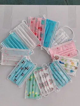 

50/20 / 15pcs Disposable Children's Mask 3-layer Meltblown Breathable Anti-foam Multi-layer Antivirus Oral Safety Mask